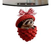 Colgante de Bellota para árbol de Navidad, Colgante rústico 2D, de Animales de Bellota de acrílico de Navidad | para alféizar de la Ventana, Sala de Estar, Dormitorio, cafetería, Restaurante y