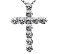 Colgante de | Bendición Significado de diamantes de imitación - Colgante religioso de diamantes de imitación | Gargantilla para mujeres, madres, hombres, parejas, cumpleaños, boda, Navidad