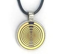 Colgante de bobina oscilador de múltiples ondas, antena de campo magnético de cobre puro con cordón ajustable de 50 cm, joyería espiritual for meditación, yoga, decoración del hogar