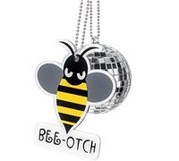 Colgante de bola brillante de abejorro de moda, adorno para colgar en el coche, accesorio para espejo retrovisor