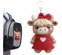 Colgante de bolso de vaca, romántico, bonito par de decoración, cordón occidental, para regalo de Navidad, cumpleaños, fiesta, premio, mochila, adolescentes, niños, adultos, mujeres, hombres