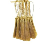 Colgante de Borla 32 borlas de Seda 13 cm for marcar Libros, Juego Mini, Colgantes Hechos a Mano for Hacer Joyas y Manualidades(Golden)
