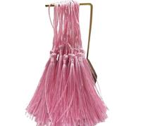 Colgante de Borla 32 borlas de Seda 13 cm for marcar Libros, Juego Mini, Colgantes Hechos a Mano for Hacer Joyas y Manualidades(Pink)