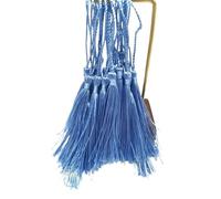 Colgante de Borla 32 borlas de Seda 13 cm for marcar Libros, Juego Mini, Colgantes Hechos a Mano for Hacer Joyas y Manualidades(Light Blue)