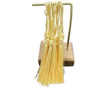 Colgante de Borla 32 borlas de Seda 13 cm for marcar Libros, Juego Mini, Colgantes Hechos a Mano for Hacer Joyas y Manualidades(Light Yellow)