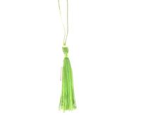 Colgante de Borla 32 borlas de Seda 13 cm for marcar Libros, Juego Mini, Colgantes Hechos a Mano for Hacer Joyas y Manualidades(Fruit Green)
