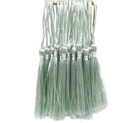 Colgante de Borla 32 borlas de Seda 13 cm for marcar Libros, Juego Mini, Colgantes Hechos a Mano for Hacer Joyas y Manualidades(Light Green)