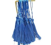 Colgante de Borla 32 borlas de Seda 13 cm for marcar Libros, Juego Mini, Colgantes Hechos a Mano for Hacer Joyas y Manualidades(Blue)
