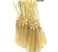 Colgante de Borla 32 borlas de Seda 13 cm for marcar Libros, Juego Mini, Colgantes Hechos a Mano for Hacer Joyas y Manualidades(Beige)