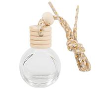 Colgante De Botella De Aromaterapia Para Coche Recargable - Vial De Perfume De Vidrio Vacío | Difusor Colgante Para Aceites Esenciales, Ambientador De Coche, Decoración Del Hogar, Regalo, Recue