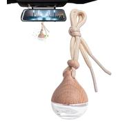 Colgante de botella de vidrio de perfume, elegante diseño de cordón | Ambientador recargable de alta dureza, para familiares, amigos, colegas, coche, hogar, oficina, viajes, uso diario