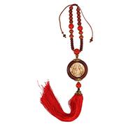 Colgante de Buda, Exquisito Colgante de Caoba para Espejo Retrovisor y Dormitorio, Decoración Feng Shui para Coche y Hogar, Regalo Elegante con Significado Espiritual