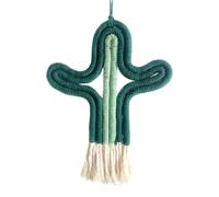 Colgante De Cactus Tapiz Colgante, Tapices de Cactus Tejido a Mano para Niños y Habitación, Colgante Bohemio de Macramé Hecho a Mano, para Dormitorio Infantil, Decoración de Habitación de Fiesta