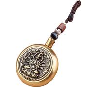 Colgante de cadena de cuerda afortunada, llaves de coche Buda de latón | Cadena de llave de estilo chino de latón vintage,PENDIENTE DE LLAVES LLAVE Decoración de bolsas para prosperidad y, Guanyin Mil