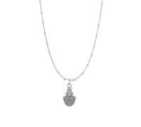 Colgante de cadena de plata de ley (92,5% de pureza) de Dios Baba Khatu Shyam (colgante con cadena de bolas/cuentas) para hombres y mujeres, plata pura para buena salud y riqueza, plata - Clevio978-1