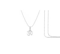 Colgante de cadena OM espiritual de plata de ley (92,5% de pureza) (colgante con cadena de cuerda) para hombres y mujeres, medallón de cadena divino OM de plata pura para salud y riqueza, plata