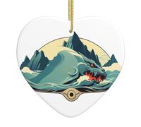 Colgante de cerámica para árbol de Navidad, diseño de WHJSSF Guardián del Mar, decoración de centros comerciales, supermercados, tiendas