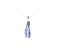 Colgante de Cianita en Bruto 2 - Baño de Plata Minerales y Cristales, Belleza energética, Meditacion, Amuletos Espirituales