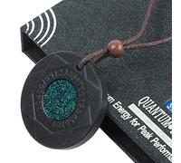 Colgante De Collar Negro Cuántico Para Hombres Y Mujeres,Color Dorado
