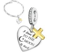 Colgante de corazón con colgante de corazón religioso | Colgante religioso de amor cristiano para Navidad o día de la madre, riferimento alla descrizione, Cobre, Consulte la descripción
