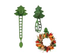 Colgante de corona de Navidad - soporte de puerta de silicona, palabra clave organizador de péndulo elástico, decoración colgante fuerte y confiable | Uso para marco de ventana pared jardín chimenea