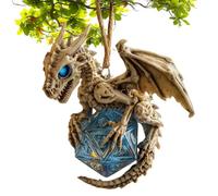 Colgante de Criatura mítica - Diseño de Dados Planos, Arte Colgante de Vacaciones, de exhibición de fantasía de Temporada con Acabado Artesanal de Bordes Lisos, Acento Decorativo, Ideal para e