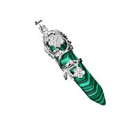 Colgante de cristal cónico con forma de flor envuelto en forma de flor, collar de piedras preciosas, accesorios de joyería ligeros para uso diario, colgante de joyería de cristal versátil, talla única