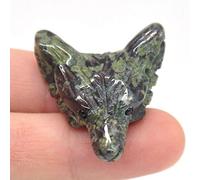 Colgante de cristal tallado a mano, accesorios para manualidades, joyería de animales, collar de cuarzo, decoración de jade, jaspe de sangre de dragón