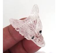 Colgante de cristal tallado a mano, accesorios para manualidades, joyería de animales, collar de cuarzo, decoración de jade, cristal de cuarzo