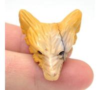 Colgante de cristal tallado a mano, accesorios para manualidades, joyería de animales, collar de cuarzo, decoración de jade, Mookaite