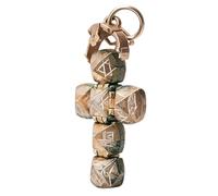 Colgante de cruz - Collar de orbe plegable con dije masónico vintage | Acabado de diseño ligero transformador para hombres, mujeres, amigos, hermandad, vacaciones, cumpleaños, viajes