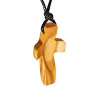 Colgante De Cruz Para Niños - Joyería De Bolsillo Hecha A Mano, Pequeño Símbolo Religioso, Fidget De Oración Duradero | Cruz De Madera Cristiana De Diseño Moderno Para Niños, Adultos, Familias, Amigos