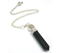Colgante de cuarzo negro ágata 2 en 1 con cristal curativo y bienestar, accesorio de moda, para la paz y energía