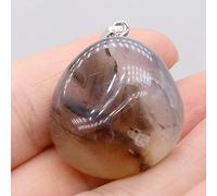 Colgante de cuarzo rosa con gema de piedra Natural, artesanías hechas a mano, collar con abalorio DIY, joyería,Ágata amarilla