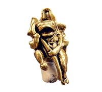 Colgante de cuerda de paracaídas de ranas militantes fabricado en latón de alta calidad para uso urgente y accesorio de moda de latón para exteriores, talla única, como se describe, como se describe