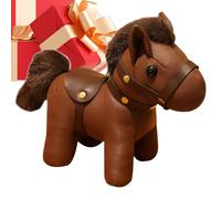 Colgante de Cuero con Forma de Caballo para Bolso - Adorable Colgante de Animal Llavero para muñeca | para niños Adolescentes Estudiantes Coleccionistas Amantes de los Animales de com