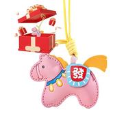Colgante de, de de joyería con símbolo, llavero con colgante del año del caballo | para mochila escolar, mochila, novia, familia, amigos, parejas, hermanas, madre, rosa, Refer to