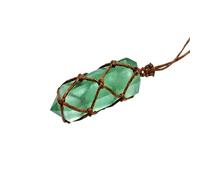 Colgante de de fluorita azul y verde, colgante de natural en bruto, colgante hexagonal de Reiki, joyería elegante