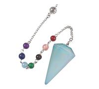 Colgante de de péndulos de cristal,Péndulo de equilibrio de espiritual metafísico - Joyería de péndulo de cuarzo de radiestesia para mujeres, hombres, brujería, equilibrio de energía Generic