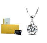 Colgante de diamantes Moissanite 1ct grado A++: Sin caja regalo