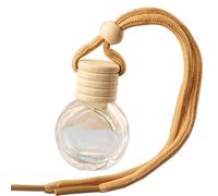 Colgante de - Difusor de vidrio para automóvil, botella de aromaterapia vacía, decoración colgante de madera, accesorio aromático portátil | Fragancia de perfume Aroma relajan