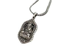 Colgante de Dios Elefante Vintage de Plata esterlina S925, Collar con Colgante de Dios Elefante de Plata esterlina para Hombres y Mujeres