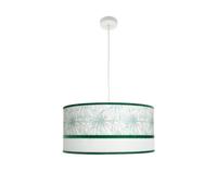 Colgante de diseño caledonia 3 luces blanco/verde 60 x 60 cm fabrilam