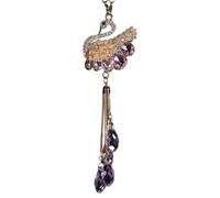 Colgante de espejo para coche, accesorio brillante, rosa, Consulta la | Decoración colgante para interior de coche, adorno de embellecedor en forma de S