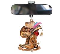 Colgante de espejo retrovisor | Colgador de sombrero de vaquero para espejo retrovisor,Divertido colgante de vehículo para ventana, accesorio automotriz para regalo de cumpleaños