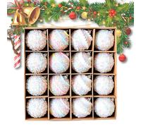 Colgante de Espuma inastillable - Colección de dieciséis Piezas, decoración navideña vívida, de Bolas únicos, Elemento Decorativo Reutilizable, excelente para Colgar de Gir