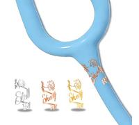 Colgante de estetoscopio personalizado: un regalo recomendado para enfermeras, veterinarios, médicos y estudiantes de enfermería. (Flor de nacimiento)
