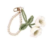 Colgante de flores tejidas a mano, bolsa de moda, bolsa decorativa, textura, regalo, soporte de perlas de hilo para amantes de los accesorios de moda, フリーサイズ