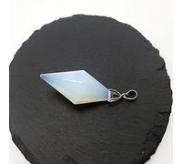 Colgante de forma endurecida de ocho piezas hecho a mano de cristal natural simple y decoración de vacaciones de boda para aumentar el encanto de regalo de bricolaje-ópalo