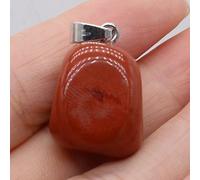 Colgante de forma Irregular de piedra de ojo de tigre de gema Natural, artesanías hechas a mano, collar de abalorio DIY,Rubí